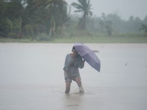 Supporting image for story: Deadly storm blows away from Philippines, but forecasters warn it may return