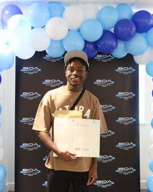 Students at BOA Stage and Screen Production Academy celebrate their A-Level results