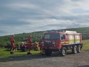 Supporting image for story: 73-year-old woman with suspected broken ankle rescued after fall at Shropshire beauty spot
