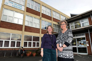 SEND IASS service manager Julie Collins, left, and service manager for the Telford Autism Hub, Wendy Longfield, at The Glebe Centre in Wellington
