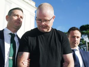 Richard Satchwell leaving the District Court in Cashel, Co Tipperary,