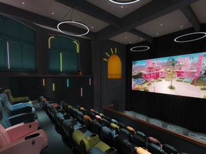 A computer generated image of the planned MediCinema at Birmingham Children's Hospital