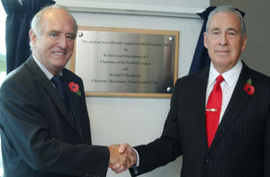 Official opening of Shrewsbury Town FC's new stadium.