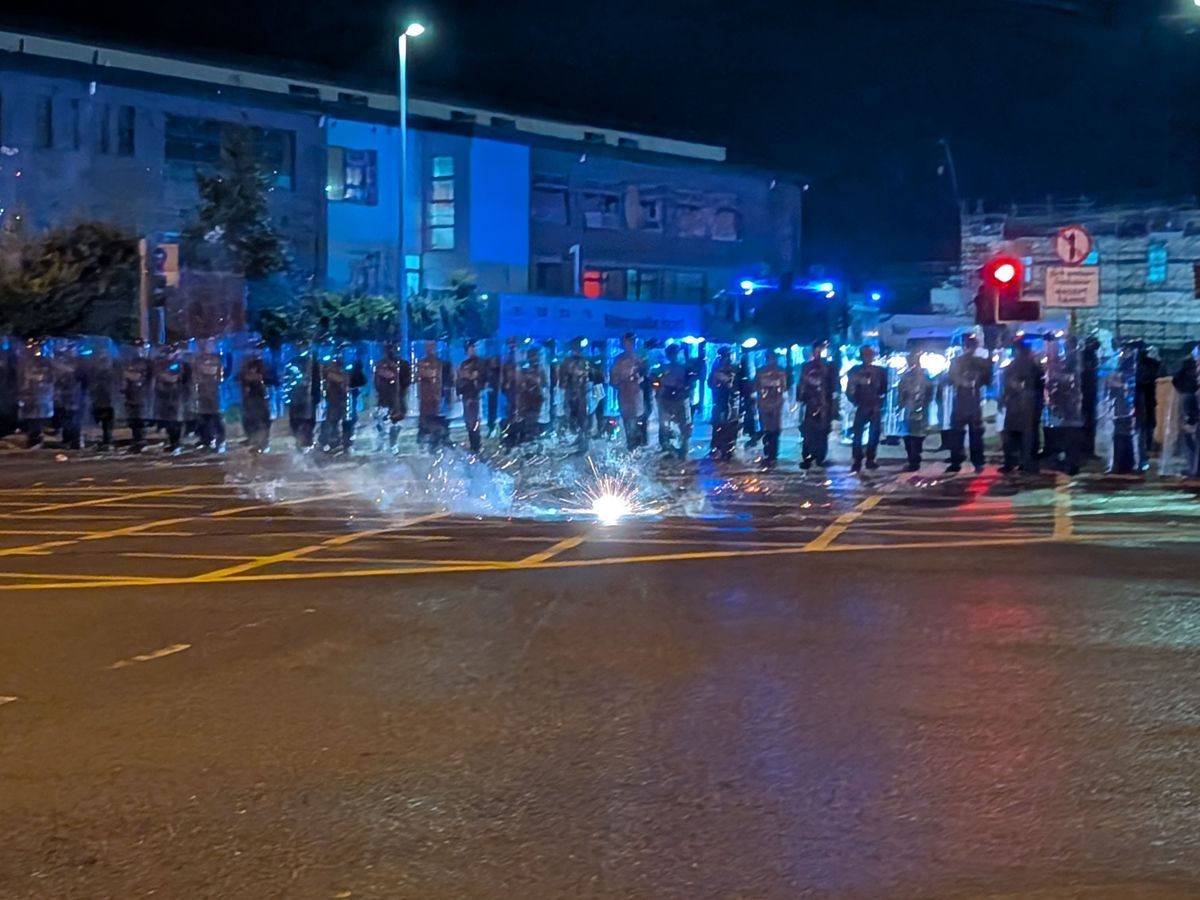 Five men appear in court charged following disorder in Dublin Five men appear in court charged following disorder in Dublin