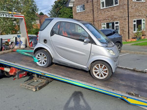 A Smart car was seized in St Martins. Picture: West Mercia Police