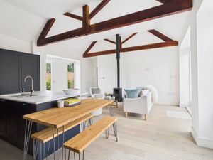 Open plan living in The Hayloft.