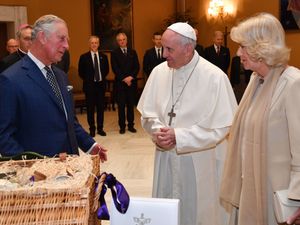 Charles and Camilla with the Pope