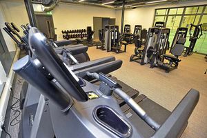 A fully kitted out gym is among the facilities on offer