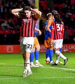 Jamie Jellis rues a missed chance.