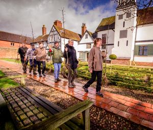 Oak tree planting at Boscobel House Shropshire. Picture by Jim Holden