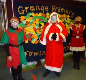 More than 250 Christmas book presents were given to pupils at the Grange School in Shrewsbury