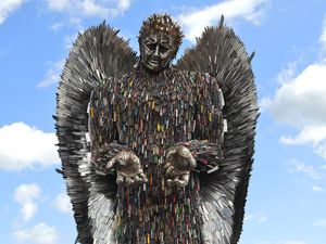 Supporting image for story: Protest plans to get Shropshire-made Knife Angel to Trafalgar Square