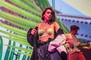 Dua Lipa at Birmingham's Genting Arena. Pic: Emma Turner