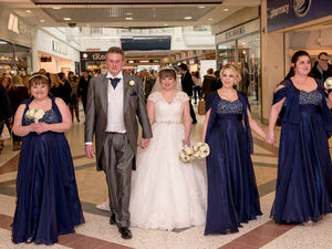 Supporting image for story: Watch: Well aisle be! Pair marry at the shops in Telford