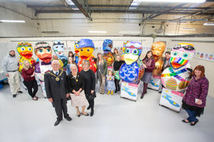 Ten hand-painted ducks will be going on show in Ironbridge