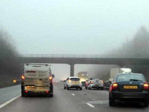 Supporting image for story: Rush hour delays on M54 after crash