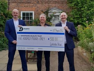 Supporting image for story: Local business signs up to support Shropshire Wildlife Trust