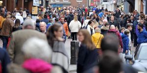 Shoppers in Shrewsbury