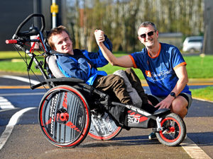 Supporting image for story: Devoted dad to take on marathon challenge whilst pushing son in wheelchair