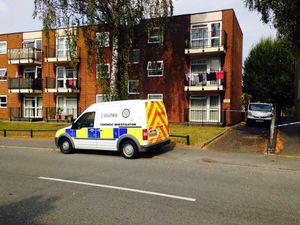 Police at the scene in Wellington