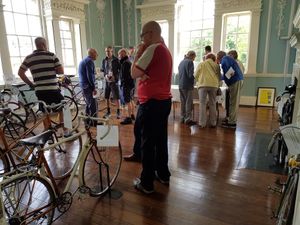 Visitors in the Rococo Room