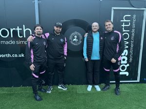 Robbie Meakin and fellow committee members from Wolverhampton City FC