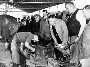 Supporting image for story: Photo sparks tales of the blacksmiths' banter