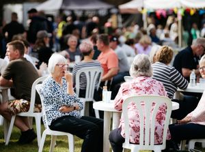 Supporting image for story: Shropshire food festival visitors 'respectful' of the Queen on opening day of weekend event
