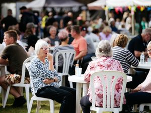Supporting image for story: Shropshire food festival visitors 'respectful' of the Queen on opening day of weekend event