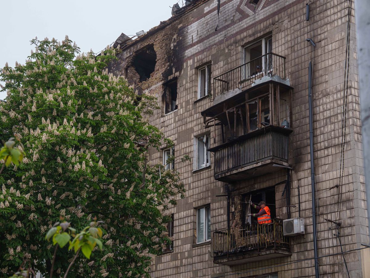 Russian missile-and-drones attack kills two people in Ukraine’s capital