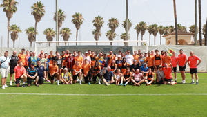 Shrewsbury Town meet and greet with fans in Valencia during open training