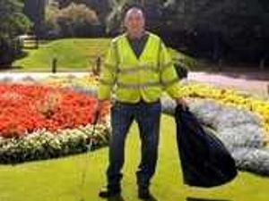 Supporting image for story: Grimefighters TV star Lew keeps streets clean