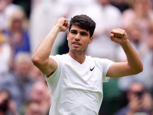 Supporting image for story: Carlos Alcaraz begins title defence with straight-sets victory on Centre Court