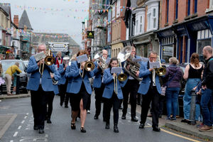 Llandrindod Wells Silver Band provided some of the music on the day. Image by Andy Compton