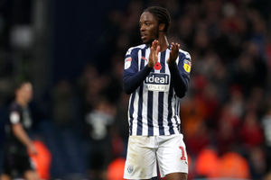 The poppy featured on all Albion shirts including on Romaine Sawyers (Credit: AMA)