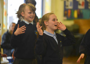 Baschurch Primary School children get into the spirit
