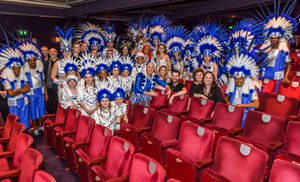 Matt Slack receiving his dedicated seat plaque at Birmingham Hippodrome. Photo by: Simon Hadley