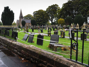 Supporting image for story: Damage to Market Drayton cemetery fence remains shrouded in mystery
