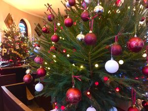 A previous Christmas Tree Festival at the church