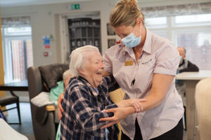 Staff and residents at Radbrook Nursing Home enjoyed live entertainment