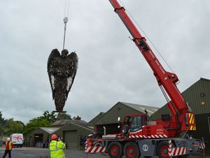 Supporting image for story: Knife angel is set free