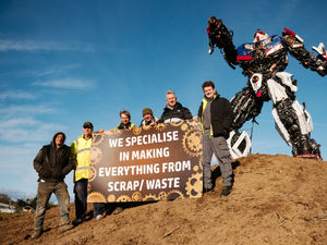 Supporting image for story: Any old iron? Scrap and old machines wanted to finish ironwork centre's latest stunning sculpture