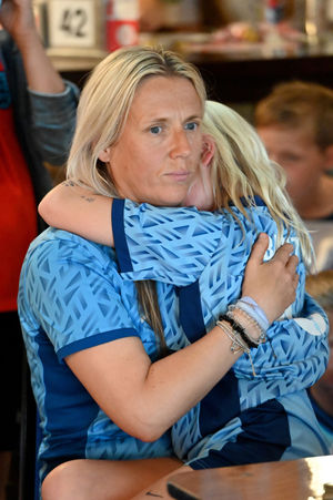 Anne Johnson, lead for female football at Bridgnorth Spartans and mum-of-two, was watching the match with her nine-year-old daughter Chloe. 
