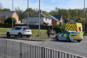 The scene following the crash