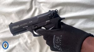 The Walther 9mm pistol was recovered from under a mattress in Ashirie's residence