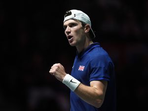 Great Britain’s Jack Draper during the Davis Cup group stage finals match at the AO Arena, Manchester