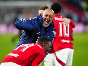 Nuno celebrates Forest's cup win over Ipswich