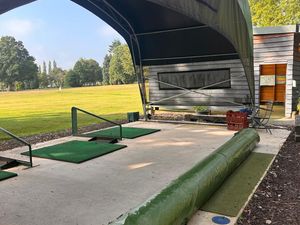 Supporting image for story: Sick thieves steal artificial grass donated to Shropshire golf centre to help injured veterans