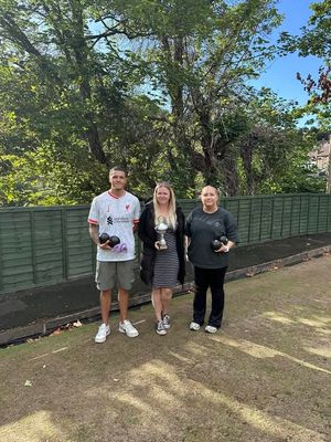 Best at the Bylet  – finalists Jamie King and Camilla Parsoange with (centre) Cheryl Caswell of the host club