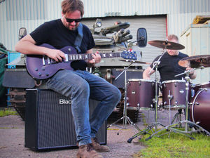 Supporting image for story: Shropshire unsigned band Black Bear Kiss tell us about the day they drove a tank